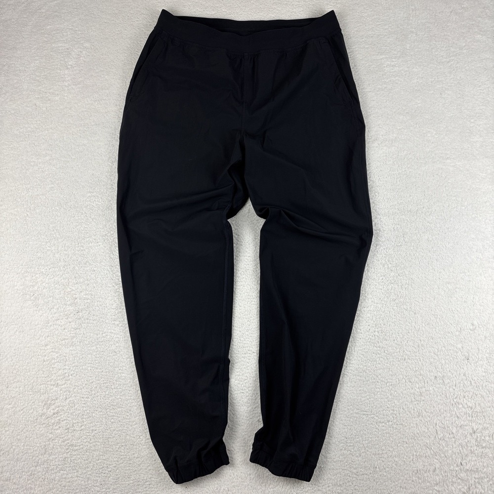 LULULEMON Womens Adapted State High-Rise Joggers Size 10 Black Athleisure Taper